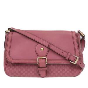 GUCCI Pink Leather Shoulder Bag